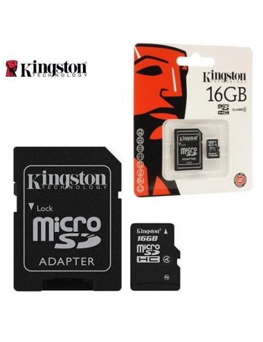 KINGSTON TARJETA MICRO SD SDC4/16Gb ADAPTADOR SD Kingston Technology - 2