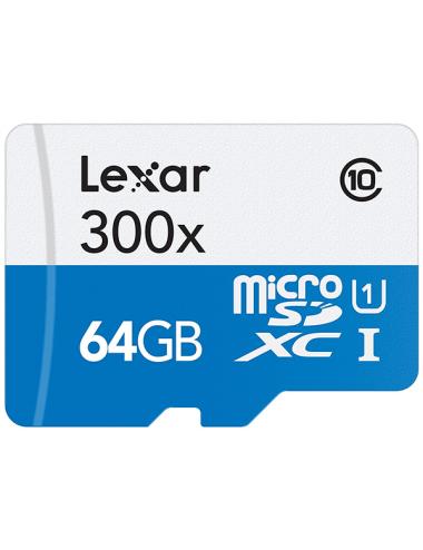 Tarjeta micro SD 64GB LEXAR LSDMI64GBBEU300 s/ adaptador