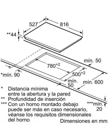Bosch Serie 8 PKM875DP1D hobs Negro, Acero inoxidable Integrado Cerámico 5 zona(s) Bosch - 2