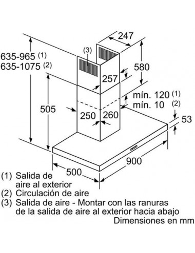 Campana decorativa BOSCH DWB96BC50
