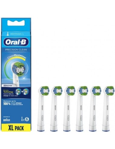Cabezal Recambio Oral B Precision Clean Pack 6 unidades EB20RB-6