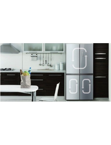 Midea Frigorífico Americano 4 Puertas MF627A2 1’77m Inox NoFrost 492L Clase A++ Midea - 3