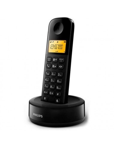 Teléfono fijo inalámbrico Philips D1601B Básico Negro