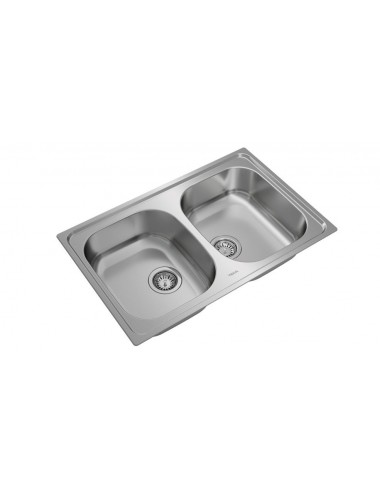 Teka 115040007 fregadero Lavabo sobre-encimera Rectangular Acero inoxidable