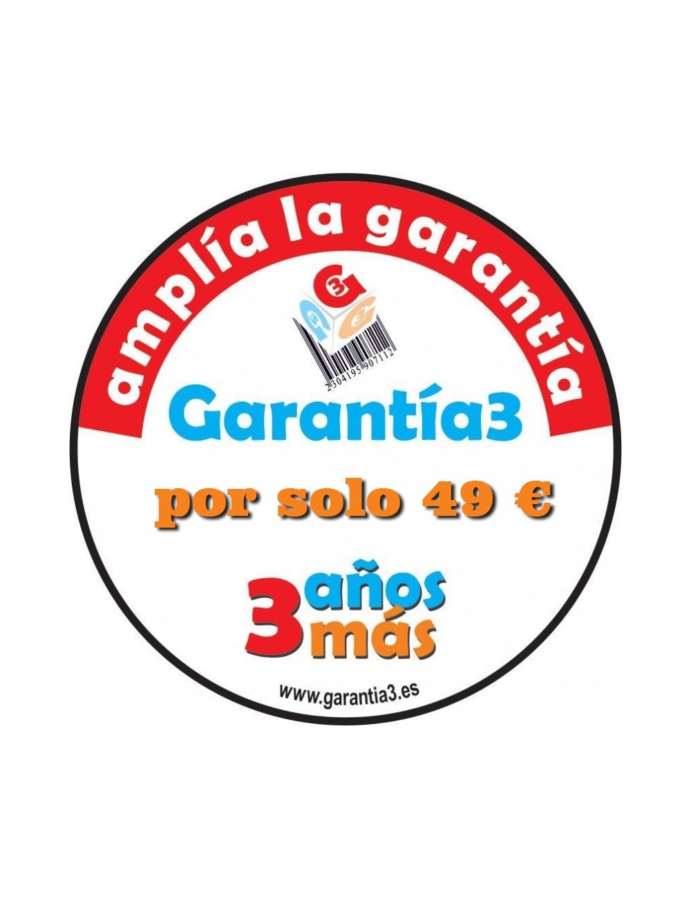 Extensión 3 años garantía Ampliación Valor máximo 500€ GARANTIA 3 - 1