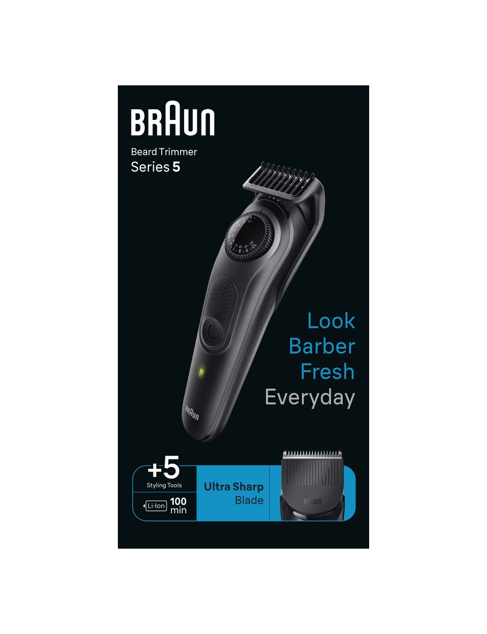 Braun Cortabarbas BT5420 Serie 5 + 5 Peines Braun Cortabarbas BT5420 Serie 5 + 5 Peines