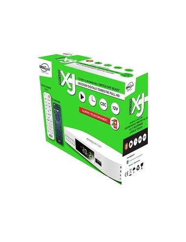 DIGIQUEST DECODIFICADOR TDT XJ HD DVB-T2 H.265 HEVC BLANCO 2 MANDO DISTANCIA
