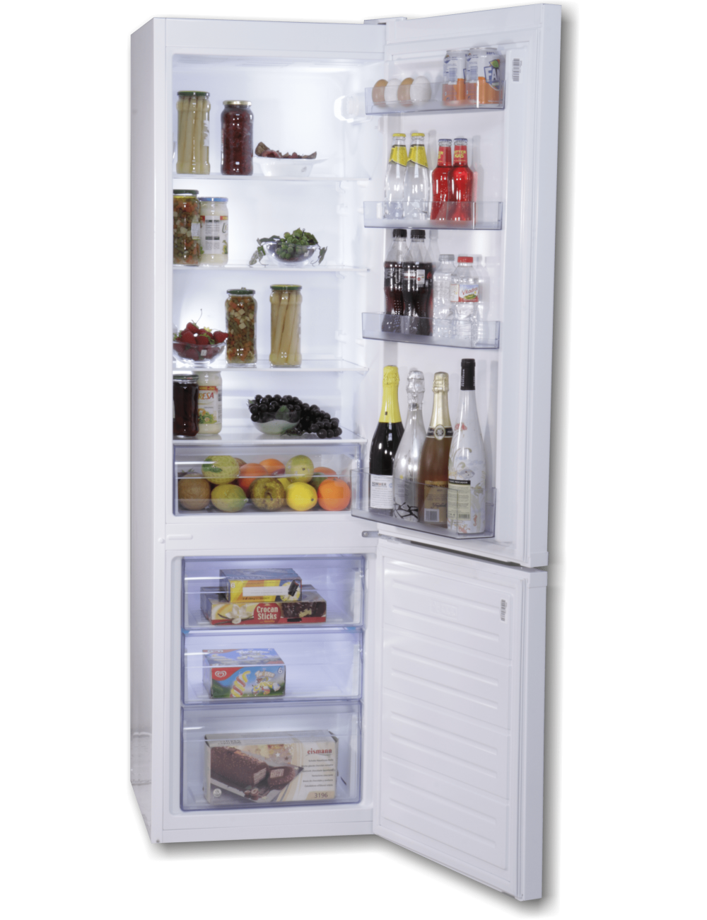 ROMMER FRIGO-COMBI FCV-380 1,81x54cm BLANCO CLASE F