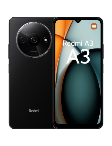 XIAOMI TELEFONO REDMI A3 6,71"HD+90HZ.3/64GB MIDNIGHT BLACK