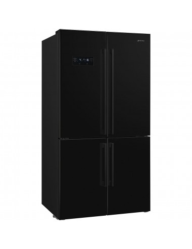 SMEG FRIGORIFICO AMERICANO FQ-60NDE NEGRO 4 PUERTAS N.F. CLASE E