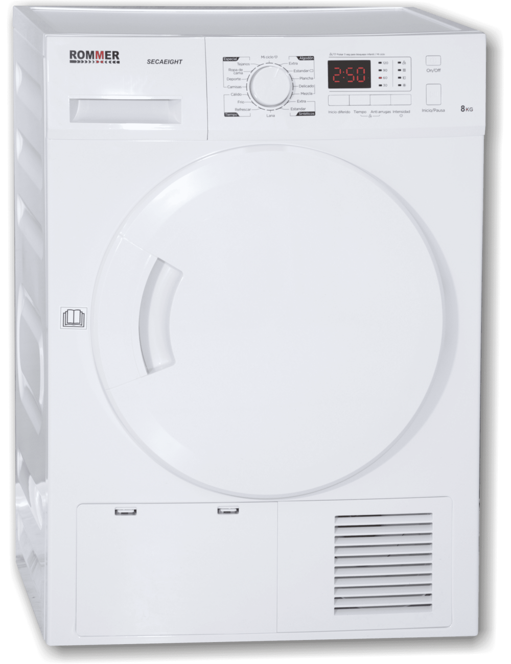 ROMMER SECADORA SECA-ECO 8 8KG BOMBA CALOR CLASE A++