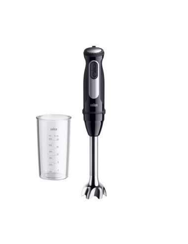 BRAUN BATIDORA MQ-55001MBK NEGRA PIE INOX 1000w