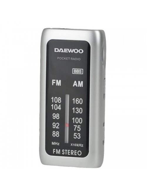 DAEWOO RADIO PORTATIL DW-1129 MINI ANALOGICA SILVER
