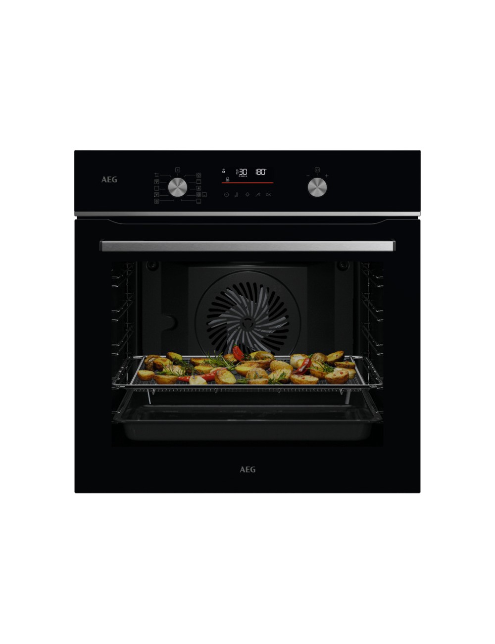 AEG HORNO OS6PB511AB CRISTAL NEGRO AIRFRY PIROLITICO