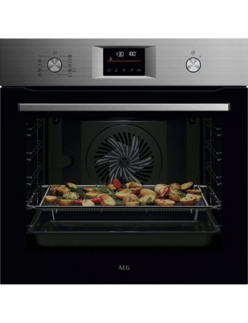 AEG Horno OS6PB51AM Pirolítico Multifunción Inox 71L Wi-Fi AirFry Sonda Térmica Clase A+