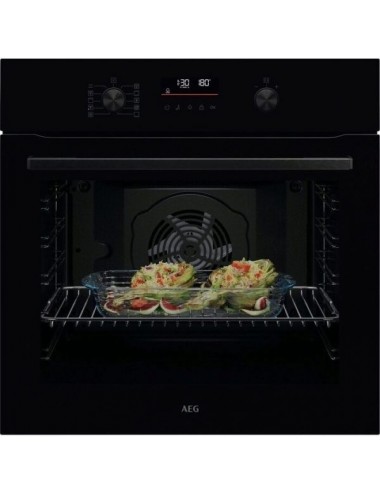 AEG Horno TU5PB41FSK Multifunción Pirolítico Cristal Negro 72 L LED Explore Clase A++