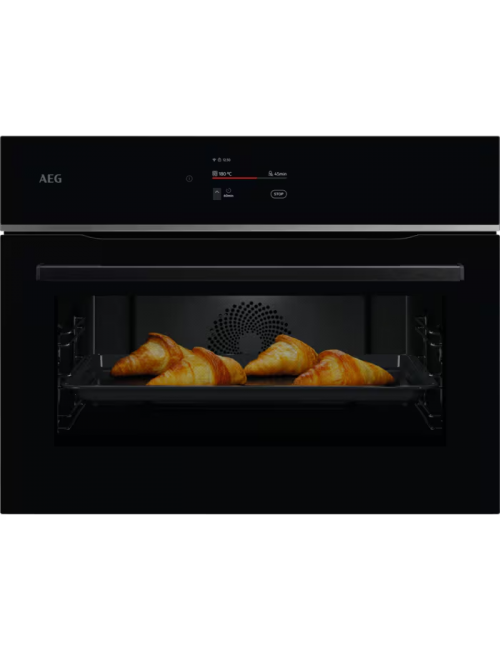 AEG Horno TA7PK721B Multifuncion Cristal Negro 45L Pirolítico WiFi Clase A+
