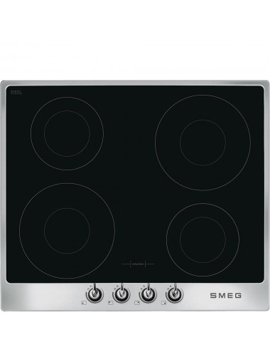 Smeg Encimera Gas SI964XM 4 Quemadores Inox Seguridad Termopar