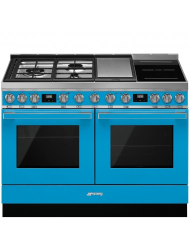 Smeg Cocina Portofino CPF120IGMPT Mixta Inducción/Gas 120cm Crema 2 Hornos Multifunción Vapor Clase A+