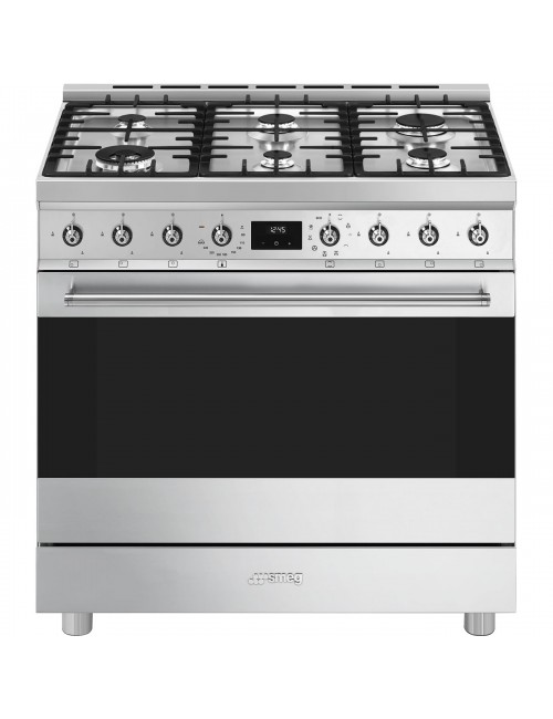 Smeg Cocina C9GMX2 Gas Inox 90cm Horno Gas 115L Clase A