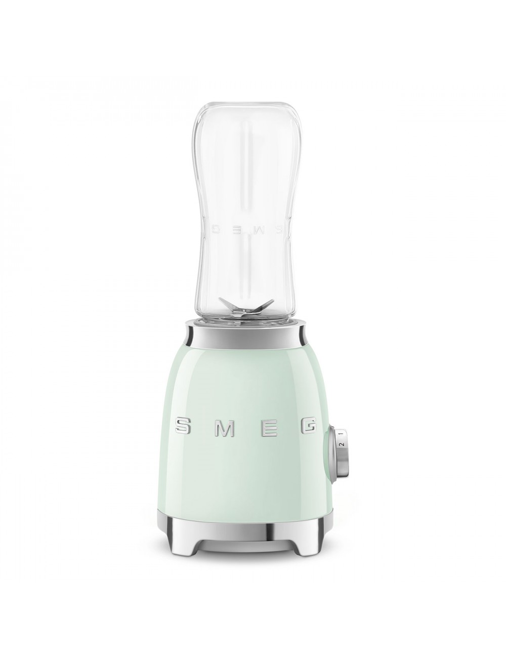 Smeg Mini Batidora Vaso PBF01PGEU Verde Pastel 600ml Tritan 300W 2 Velocidades Pulse