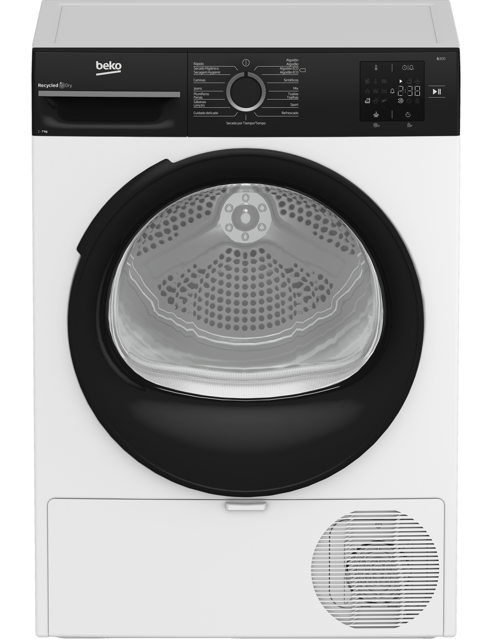 BEKO SECADORA BM3T37230W 7KG BOMBA CALOR CLASE A+/ E