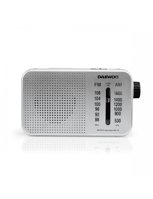 DAEWOO RADIO PORTATIL DW-1122 ANALOGICA ALTAVOZ INTEGRADO SILVER