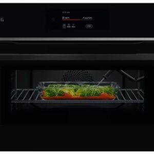 AEG Horno Compacto TK8NK721B CombiQuick MealAssist Negro 44 L Wi‑Fi CookSmart Touch 4,3″
