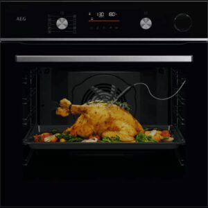 Horno AEG OR6PB51WSB SteamCrisp Negro 72L Pirolítico Clase A++