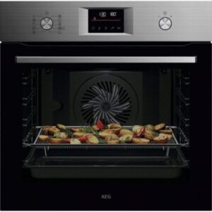 AEG Horno OS6PB51AM Pirolítico Multifunción Inox 71L Wi-Fi AirFry Sonda Térmica Clase A+
