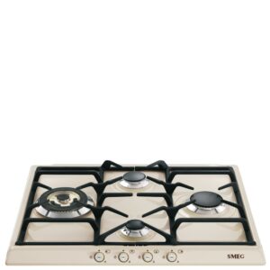 Smeg Encimera Gas SR764PO 4 Fuegos Inox 60cm WOK