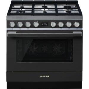 Smeg Cocina Portofino CPF9GPAN Gas 90cm Antracita 115L Clase A