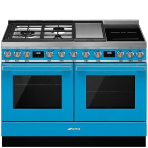 Smeg Cocina Portofino CPF120IGMPT Mixta Inducción/Gas 120cm Crema 2 Hornos Multifunción Vapor Clase A+