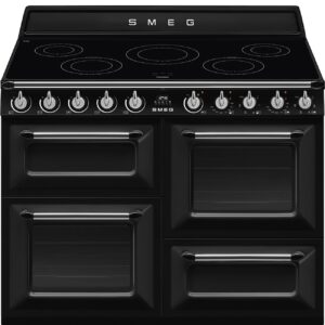 Smeg Cocina TR4110IBL2 110cm Inducción 2 Hornos 61+61L Negra Clase A
