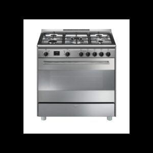 Smeg Cocina BG91PX2 90x60,5 Gas Natural 5 Fuegos Inox Multifunción