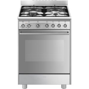 Smeg Cocina Gas SX61GM Classica Inox 60×60 cm Termoventilado Clase A