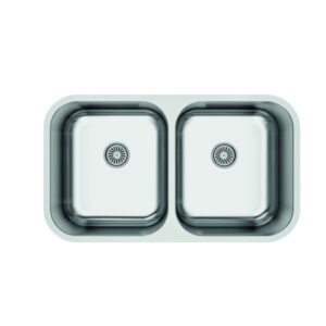 Cata Fregadero Bajo Encimera CB-2 Acero Inox 2 Cubetas 79x46 cm