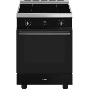 Smeg Cocina C6IPBLT2 Inducción 60cm Negra Horno Multifunción 70L Clase A