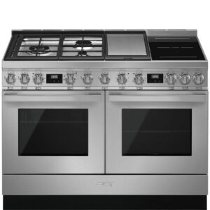 Smeg Cocina Portofino CPF120IGMPX 120cm Acero Inoxidable Mixta 6 Zonas 2 Hornos Pirolíticos Clase A+