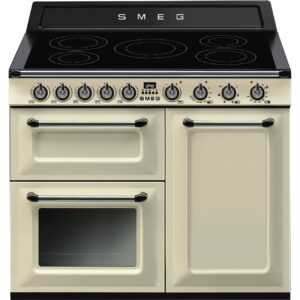 Smeg Cocina Victoria TR103IP2 Inducción 100cm Crema 3 Hornos Vapor Clean Clase A