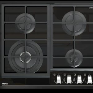 Teka Placa GZC 64320 XBN Gas Cristal Negro 60 cm ExactFlame